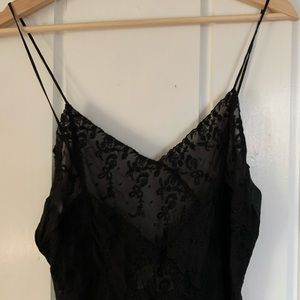 Vintage 100% Silk Lacey Slip